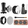 Kit Accesorii Espresso cu 7 Piese A74E-AB34, Inclusiv Tamper de 51mm, Instrument WDT, Stație de Compactare și Altele(58MM)