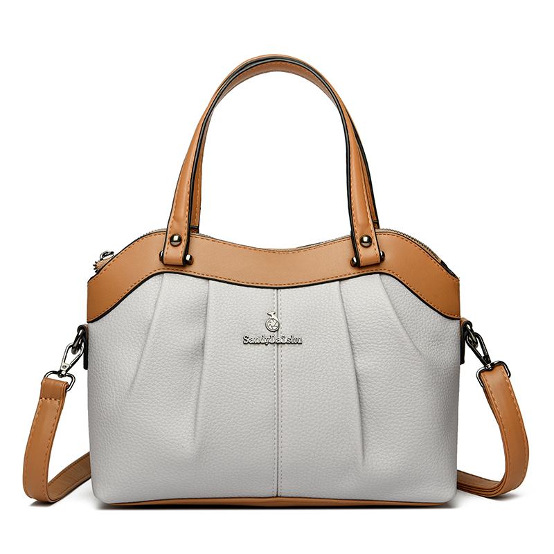 

Высококачественные мягкие кожаные сумки для женщин, винтажная сумка через плечо, роскошные дизайнерские женские кошельки и сумки большой вместимости