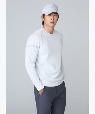 DESCENTE GOLF Men'S Solid Single-Layer Round Sweater (Dq31Mfkp82)