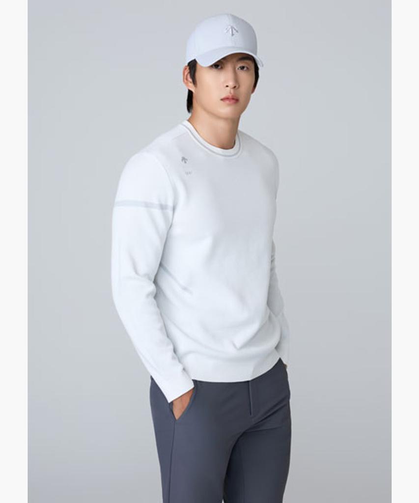 DESCENTE GOLF Men'S Solid Single-Layer Round Sweater (Dq31Mfkp82)