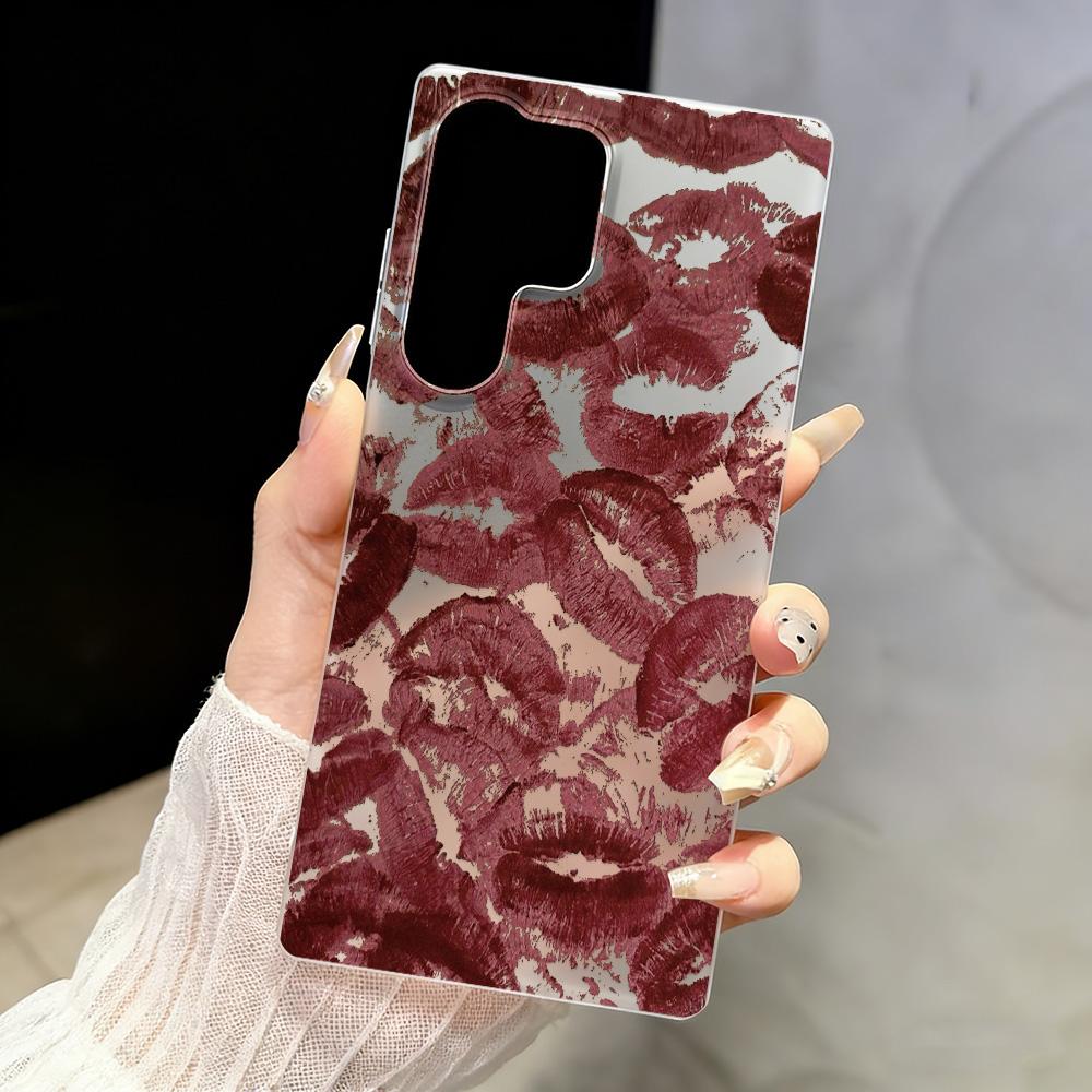 Sexy Lips Phone Case For Samsung A56 5G A36 A35 A55 A54 A26 A17 A16 A07 A06 Galaxy S25 Ultra S24 FE S23 Soft Shockproof Cover