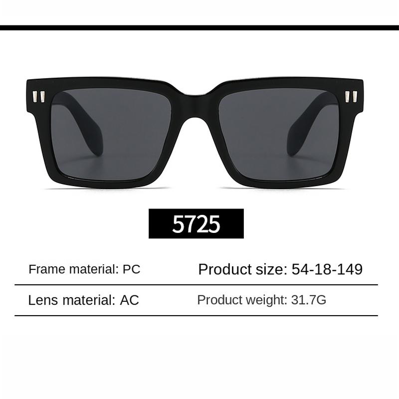 2PACK Classic Rivet Arrow Luxury Brand Designer Square Sunglasses Women for Men Popular Vintage Punk Outdoor Driving Glasses