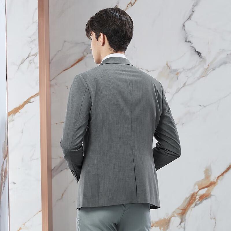 Septwolves Men's Slim Fit Flat Lapel Suit Jacket