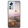 Luxus Hülle für Xiaomi 12T Pro Blumen Gehärtetes Glas Hülle für Xiaomi 12T TPU Stoßfänger Xiaomi 12 T Harte Schwarze Hülle Bunte Capa