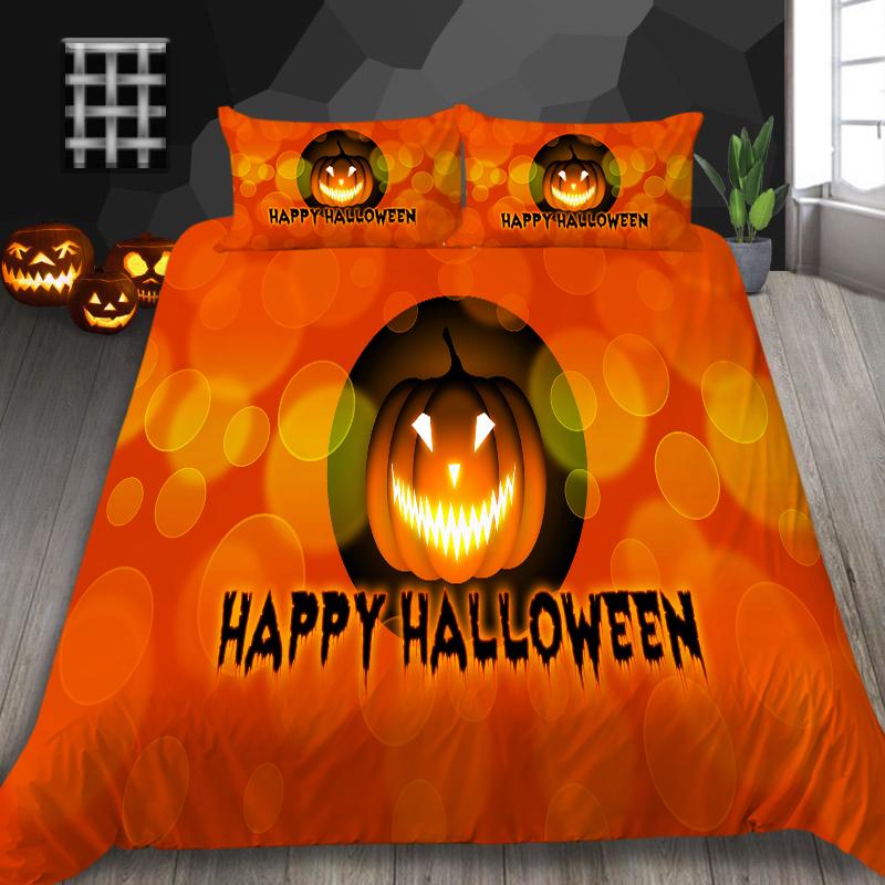 Halloween Home Textiles 3D Printed Duvet Cover Set Luxury Quilt Cover Microfiber Polyester King Queen Size Duvets Bedding