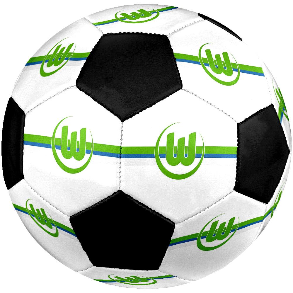 VfL Wolfsburg Soccer Ball Colorful All Ages Machine Stitched PVC Competition Ready Durable High-Bounce.SIZE5