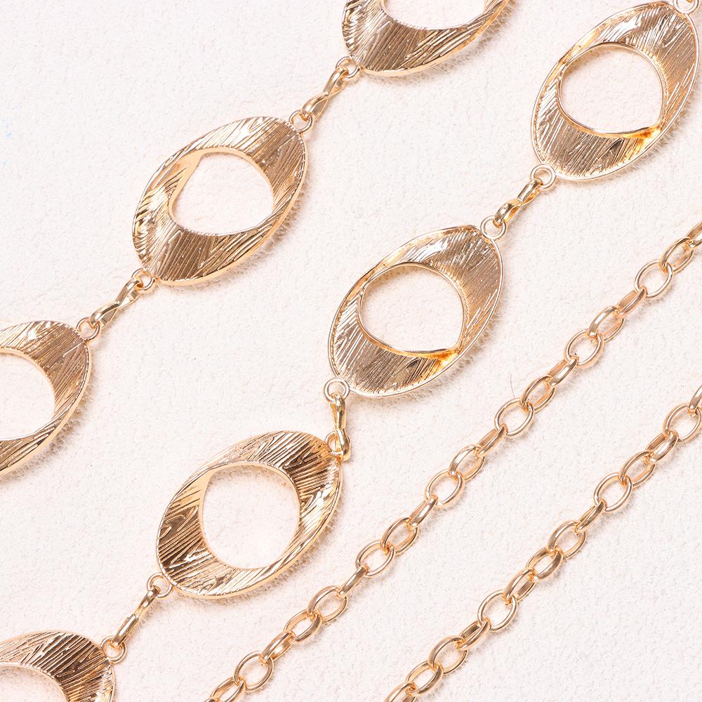 Nouvelles Arrivées: Chaîne de taille cercle dorée tendance