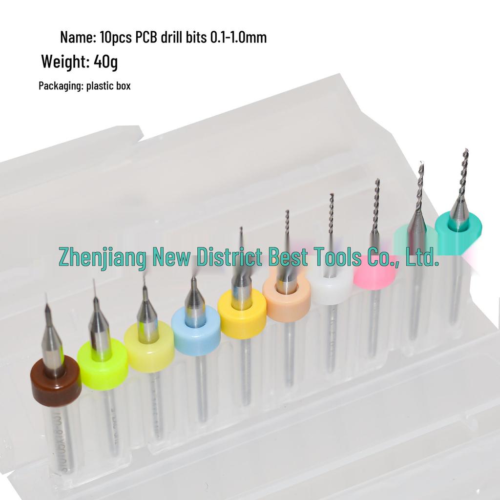 Set di Micro Punte da Incisione per PCB in Carburo 0.3-1.2mm, 0.1-1.0mm, 1.1-2.0mm