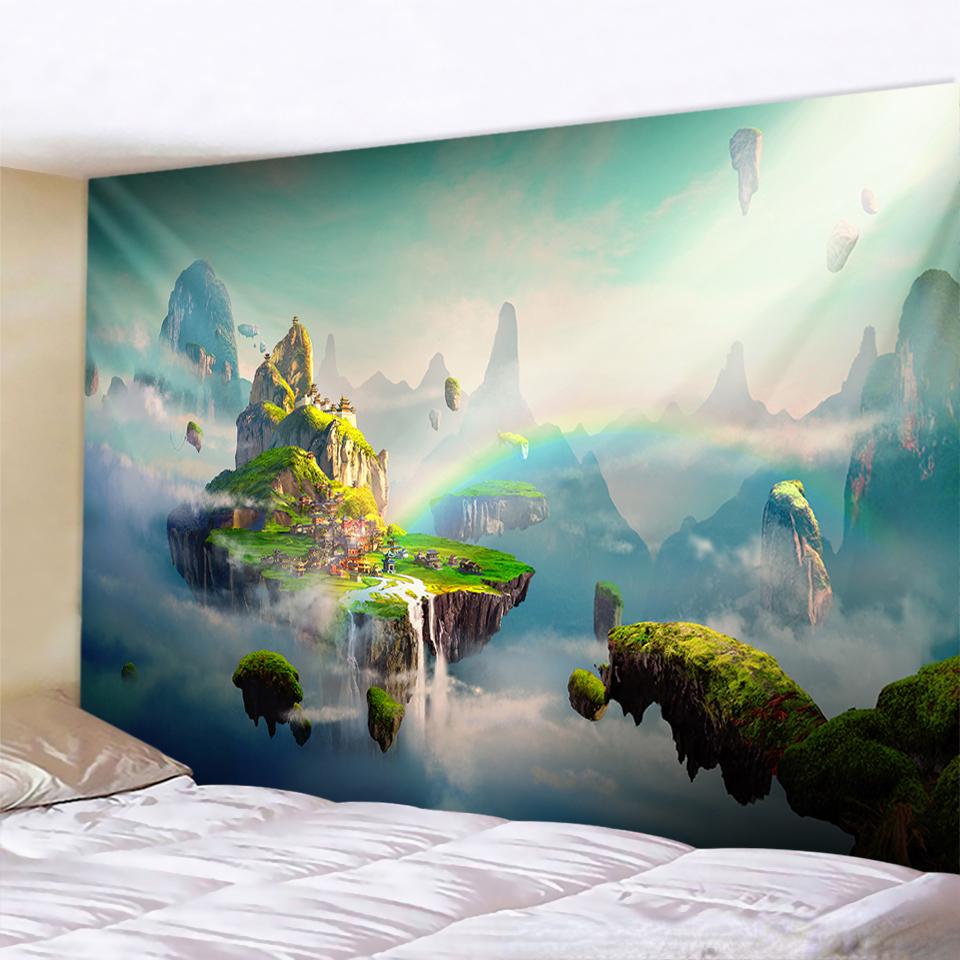 Psychedelic Natural Bohemian Wall Hanging Bedroom Living Room Background Decoration Tapestry