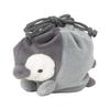 LIV HEART Ribuhaato Drawstring Pouch Marshmallow Animal Aqua Mie Penguin (Total Length Approximately 16cm) Marine Life Accessories