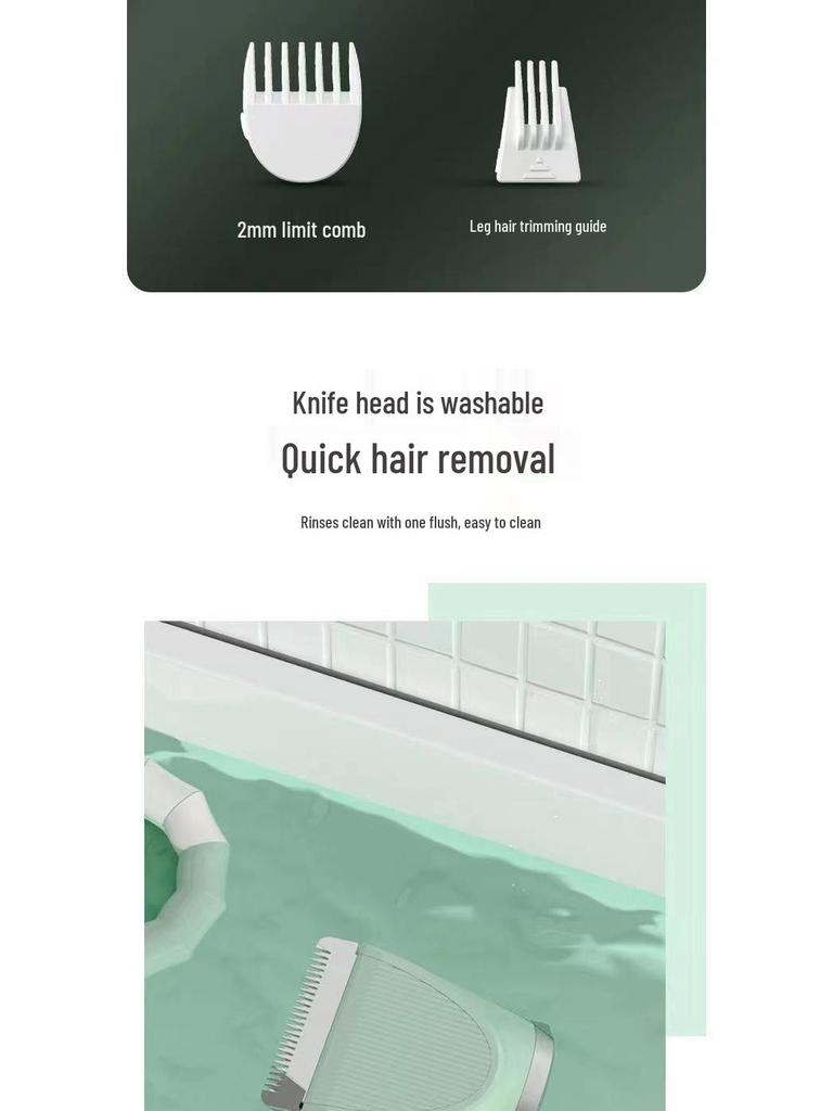 Pet Grooming Set: 4-in-1 Shaver for Dogs & Cats