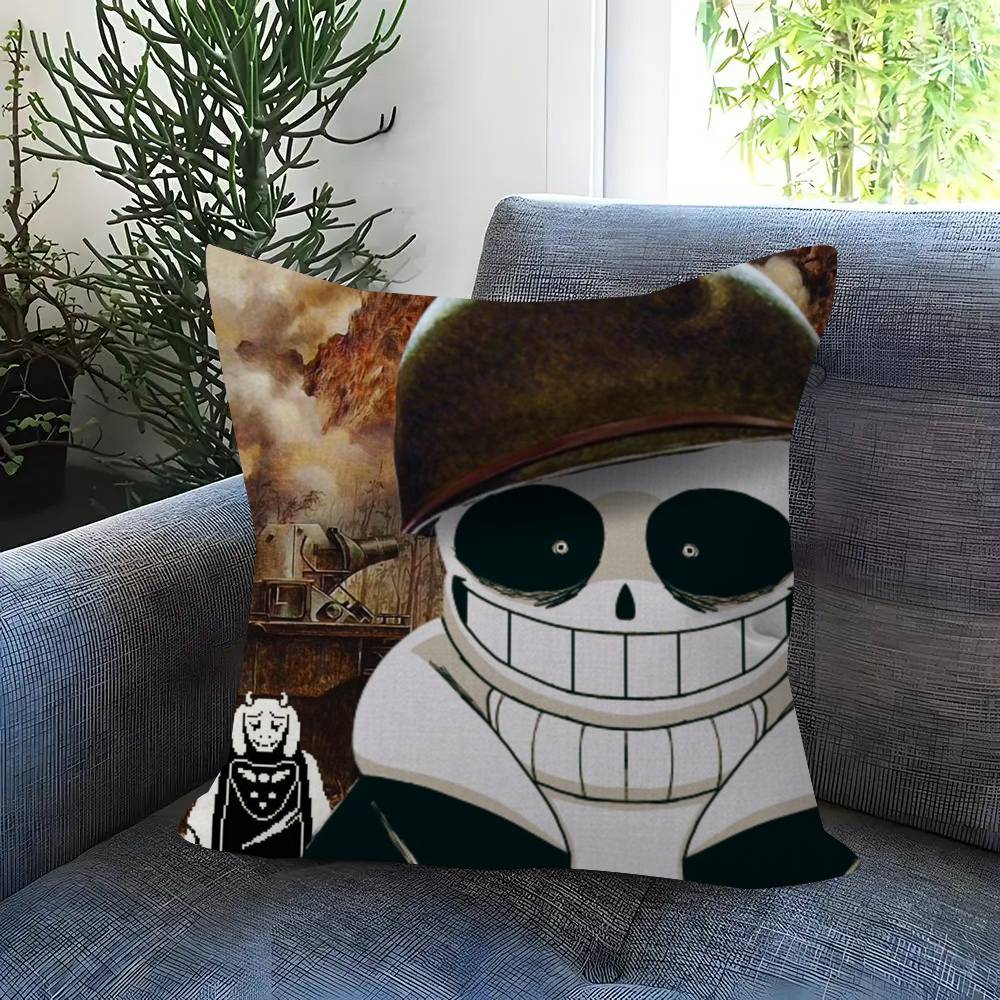 Cute HUndertale SansW  Pillow Gift Home Office Decoration Pillow Bedroom Sofa Car Cushion CoverPillow Case