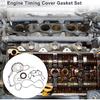 Engine Timing Cover Gasket Set TCS46162 for Jeep Wrangler 2012-2016 3.6L 3.2L Long-lasting Sealing Chain Case Cover Gasket Rubber,Metal 1 Set