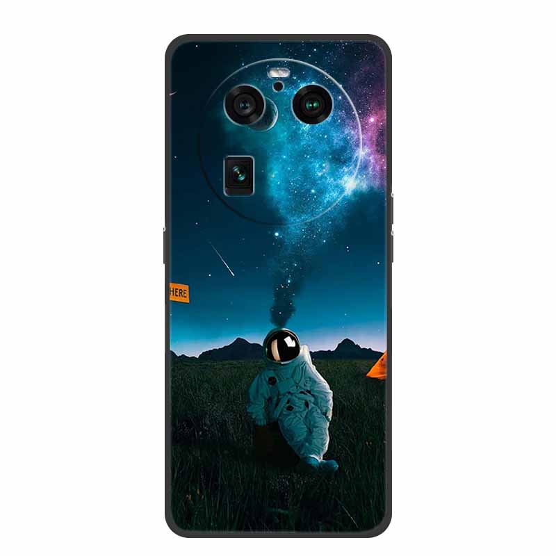 For Oppo Find X6 Pro Case Astronaut Soft Silicone Shockproof Phone Back Cover Cases for Oppo Find X6 Pro 5G Spaceman Lion Shell