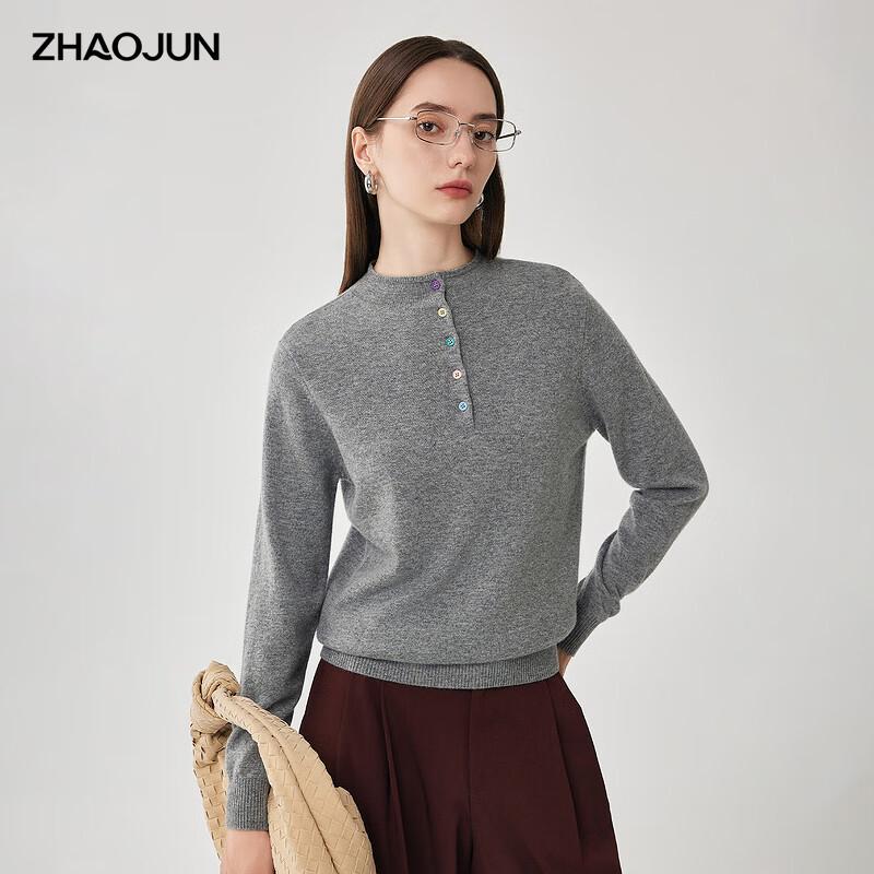 

Женский свитер из чистой шерсти с полувысоким воротником Чжаоцзюнь 2XL