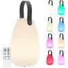 Rechargeable Table Lamp Outdoor Led 8 Colors Dimmable Wireless Table Lamp With Remote Control, 4 Dimmable Levels, Eye Protection 3000k [energy Class A