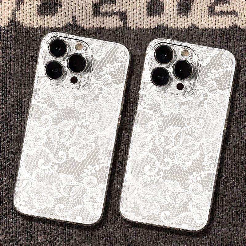 New Black White Lace Phone Case for Xiaomi 15T Pro 14T 13T 12T 14 11 Lite 5G Poco X7 Pro X6 X5 F7 F6 pro Shockproof Soft Cover