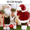 ABXMAS New Year 2024 Christmas Decorations For Home 45cm Santa Claus Doll Children Gifts Christmas Xmas Tree  Ornaments Navidad