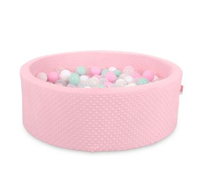 Minky Trockenpool H-30 cm mit 300 Bällen - pink