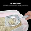 Aluminum Alloy Pet Cat Litter Scoop Sifter Shovel Hollow Dog Puppy Waste Holder(Black)