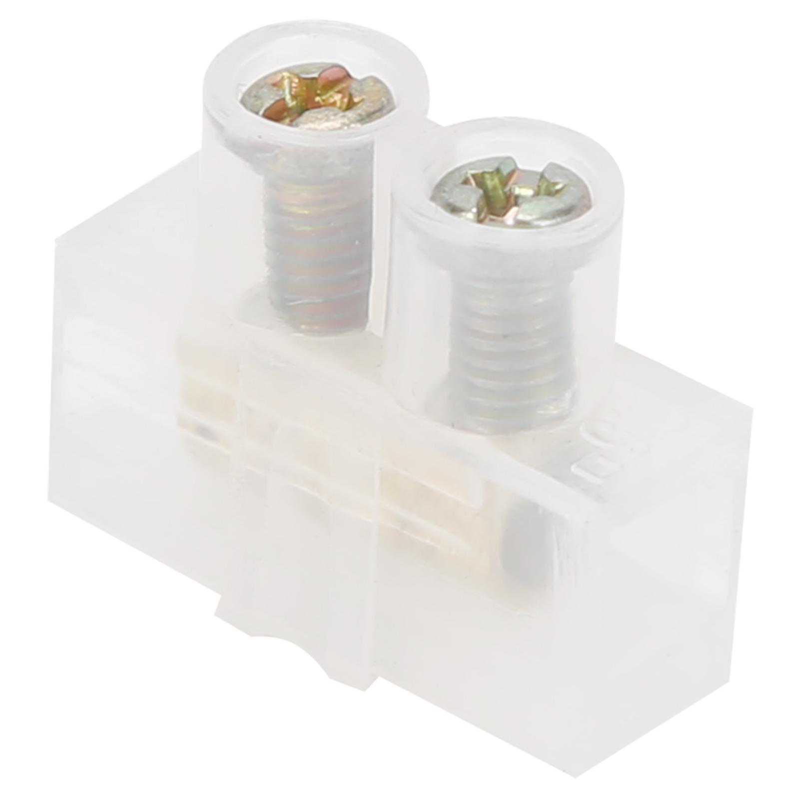 

50Pcs Terminal Block Strip FlameRetardant ThroughType Wire Connector 10A Industrial Supplies(1in1out )