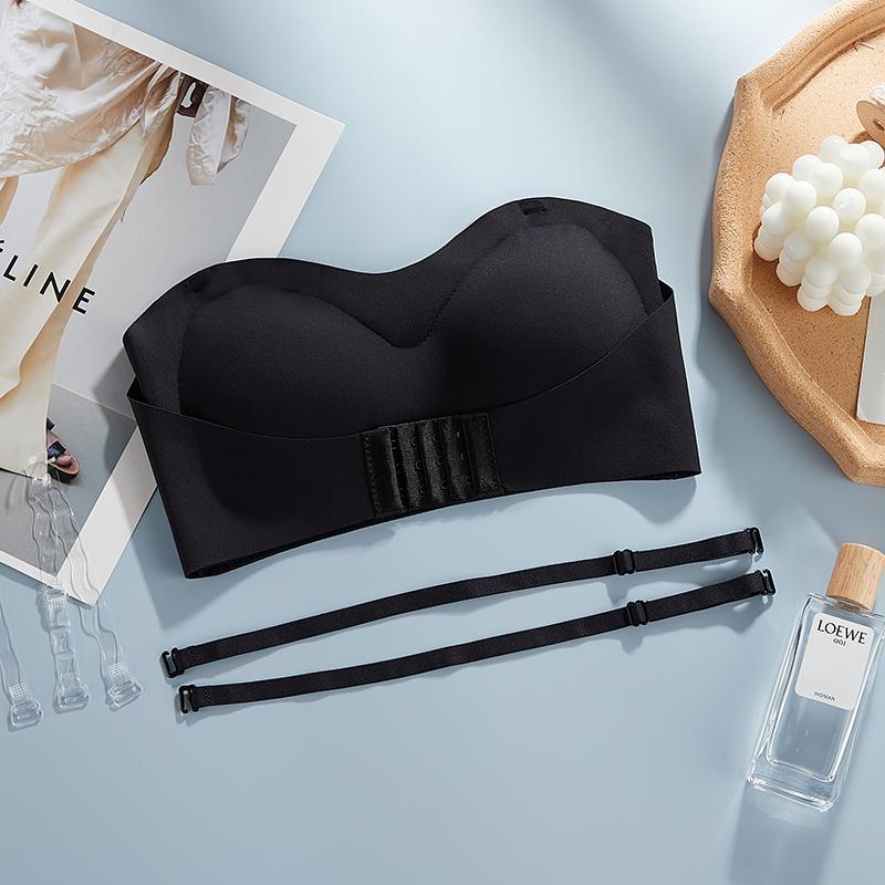 Sexy spodní prádlo Braletka Bez ramínek Podprsenka pro ženu Bezešvá Prodyšná Bezdrátová Svatba Podprsenka Push Up Podprsenky