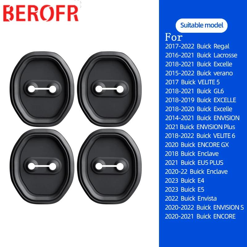 4pcs Absorber Silicone Car Door Lock Buckle Anti-collision Protective Cover For Buick Regal Lacrosse Excelle Verano ENVISION E4