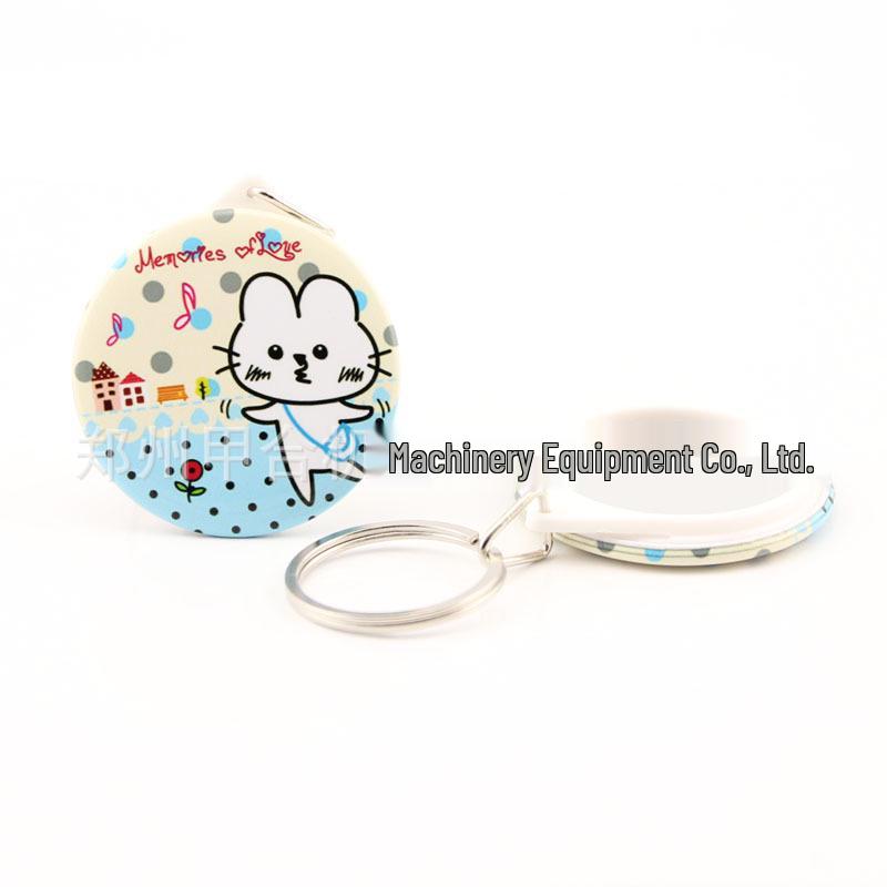 58mm-44mm Tinplate Mini Mirror Badge DIY Kit - 100 Sets