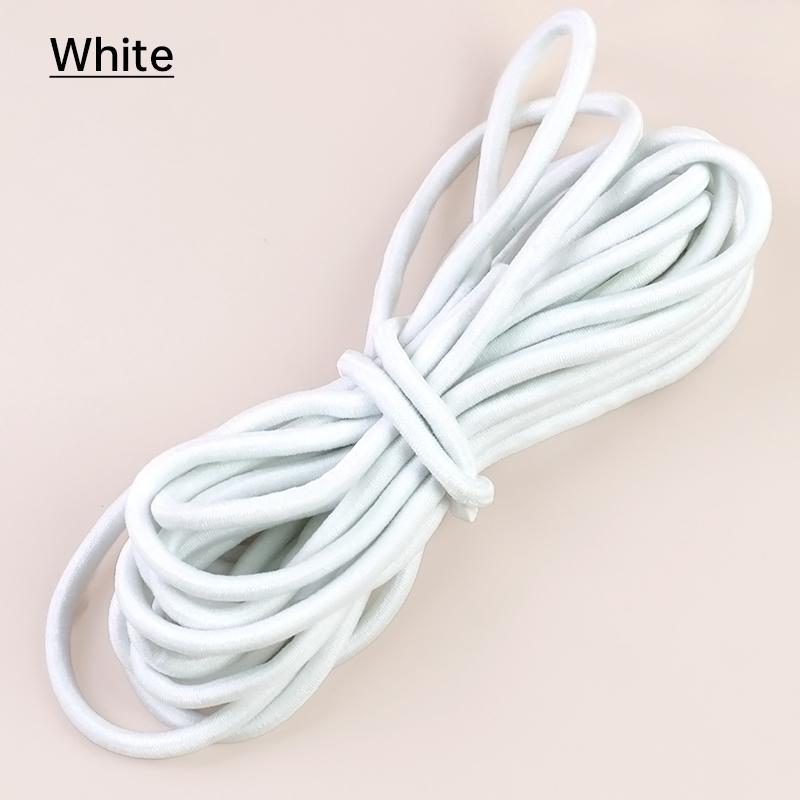 2/5/10Meters Meetee 5mm Elastic Ropes for Waistband Colored Rubber Band Clothes Bags Stretchable Cord Garment Sewing Accessories