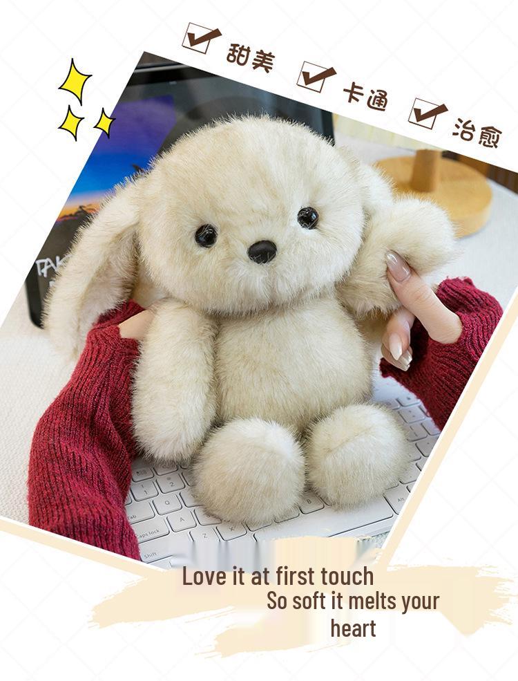 Diudiu Long-Eared Rabbit Plush Toy - Cute Sleeping Pillow & Comforting Companion for Children