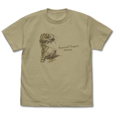 [Official] COSPA Armored Trooper Votoms Kiriko Eye-Catching Illustration T-Shirt SAND KHAKI XL Size