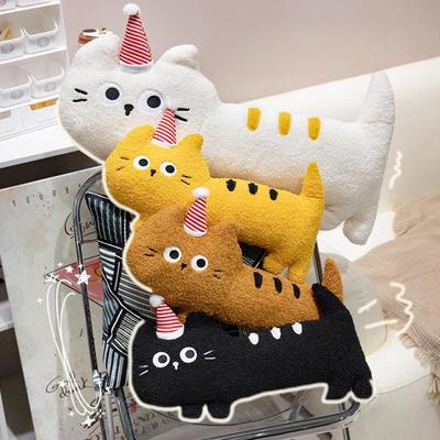 40/65/80CM Soft Animal Cartoon Pillow Cute Cat Plush Stuffed Animals Pillow Toy Lovely Kids Birthyday Gift Room Decor