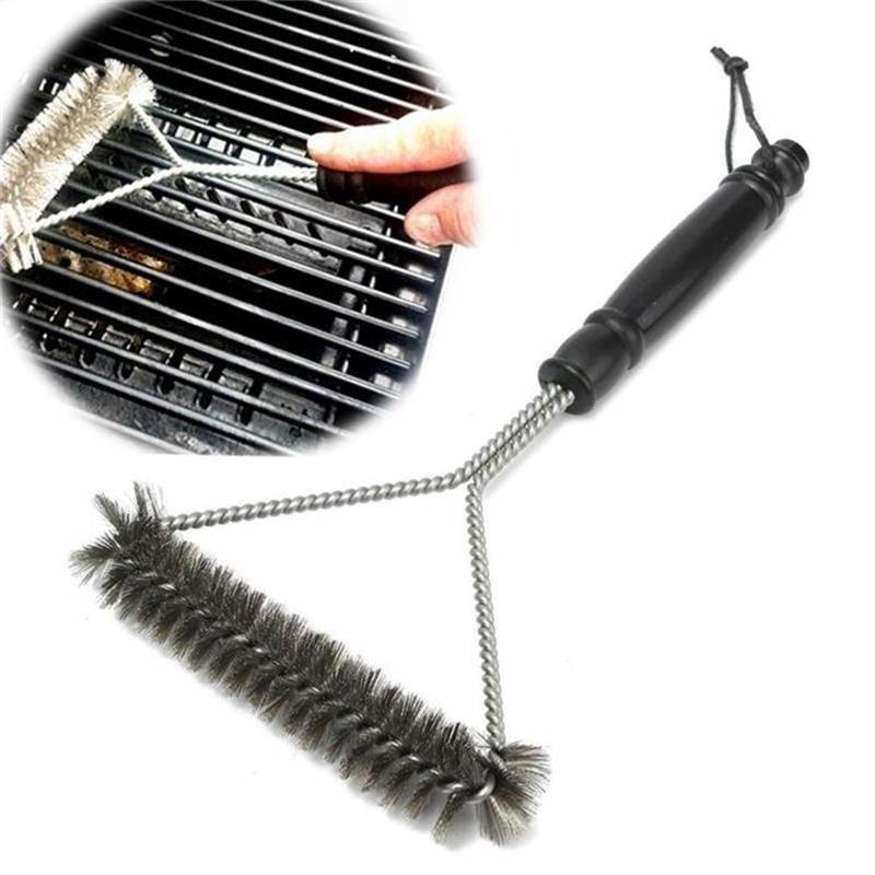 

Barbecue Nonstick 12 Grill Bbq Brush Stainless Steel Wire Bristles Cleaning
