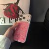 ins Korean foundation love applies to Apple 16/17Pro mobile phone case IP15 Epoxy water condensation 14/13 large hole cover