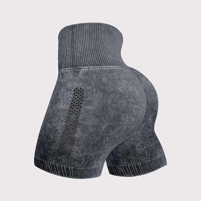 Dammode Högmidjade Sömlösa Fitnessshorts – Rumplyftande, Snabbtorkande Löpar- & Yogaaktivitetskläder