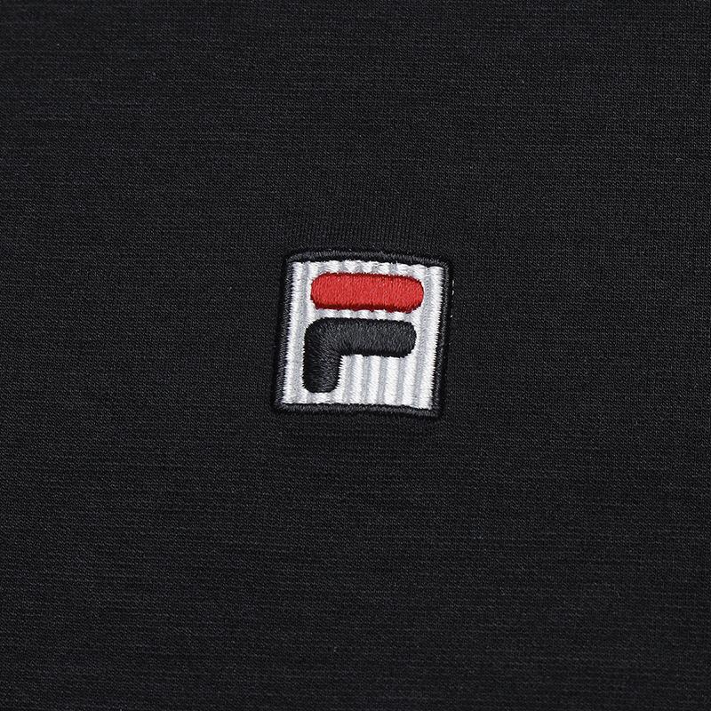 Fila Heritage Fashion Minimalist Casual Everyday Versatile Comfortable Logo Embroidered Solid Color Knitted Short Sleeve T-Shirt F11M548101FNV