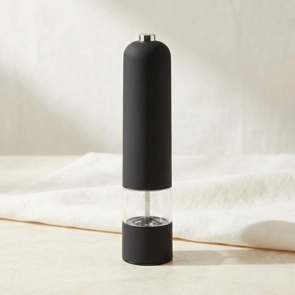 

Multifunctional Electric Pepper Grinder Stainless Steel Kitchen Tool for Grinding Black Pepper Sea Salt and Spices