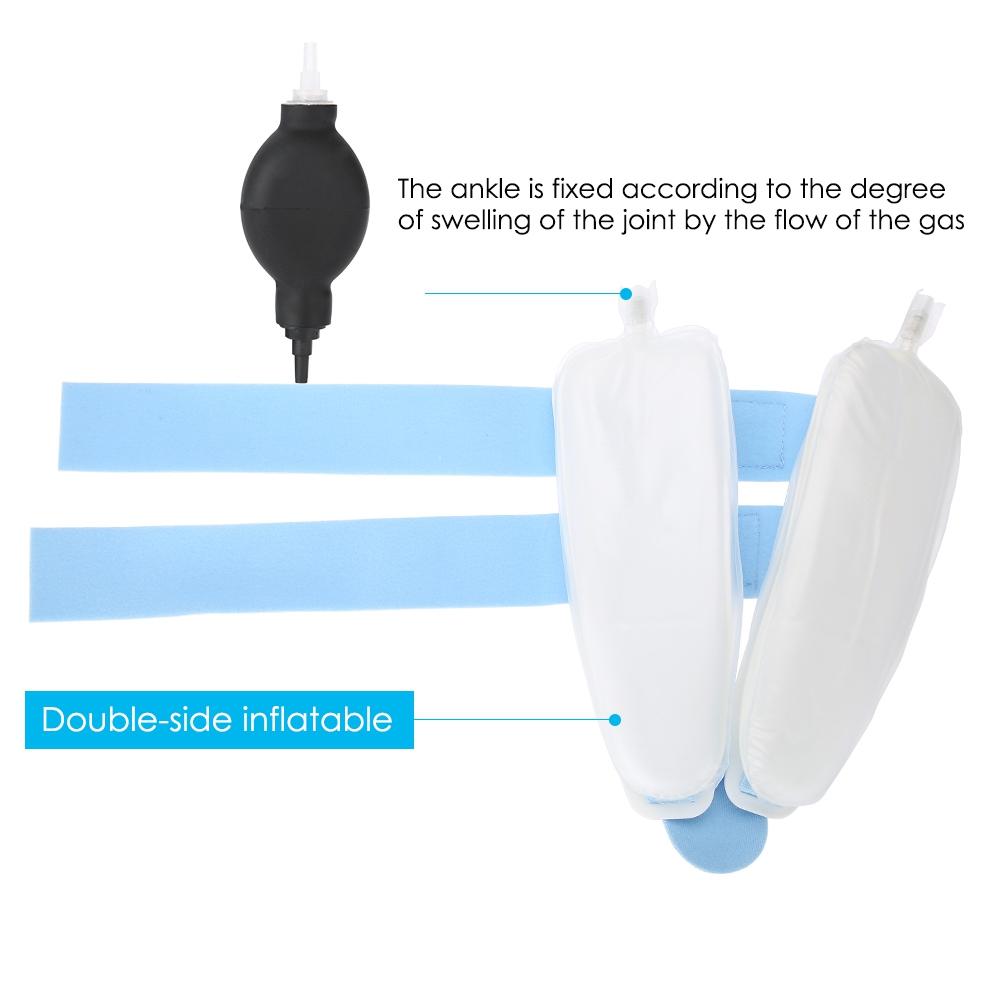 Adjustable Ankle Support Air Brace Inflatable Splint Sprain Stabilizer Guard Strap