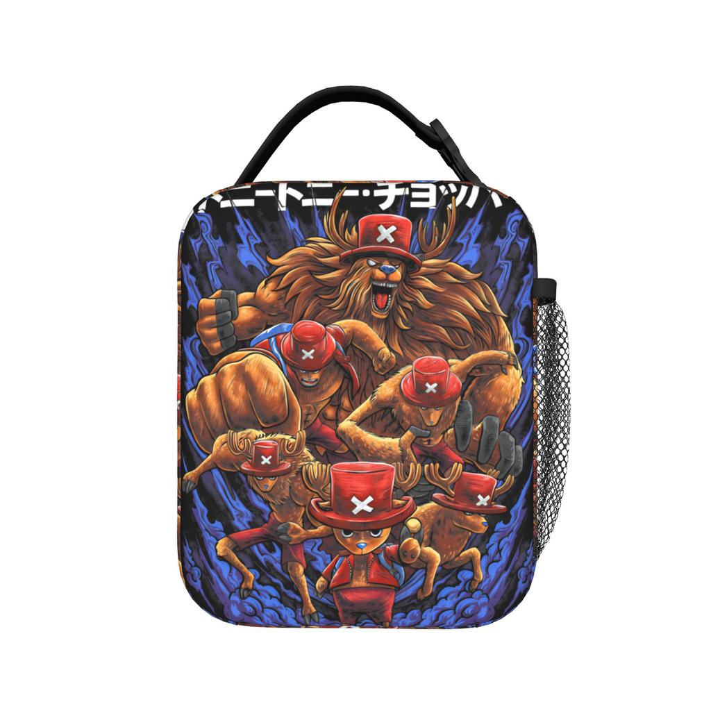 Tony Tony Chopper One Piece Insulated Lunch Bags Lunch Container Thermal Bag Lunch Box Tote School Travel Bento Pouch