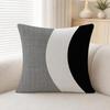 Pattern Modern Black And White Geometric Pattern Cushion Cover Soft Plush Fluffy Throw Pillow Cases For Sofa Bedroom Home Decor