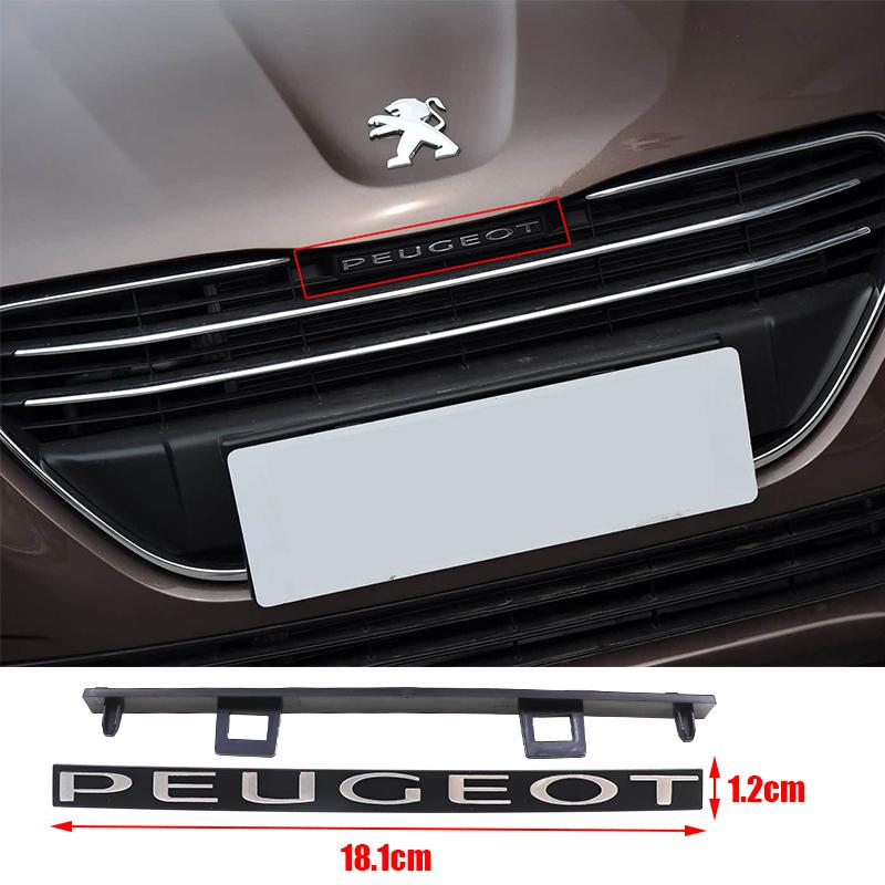 1pcs 3D Peugeot ABS old Car Front grill Letter logo Car front Khood Emblem Car Front emblem styling Accessories For 508 301