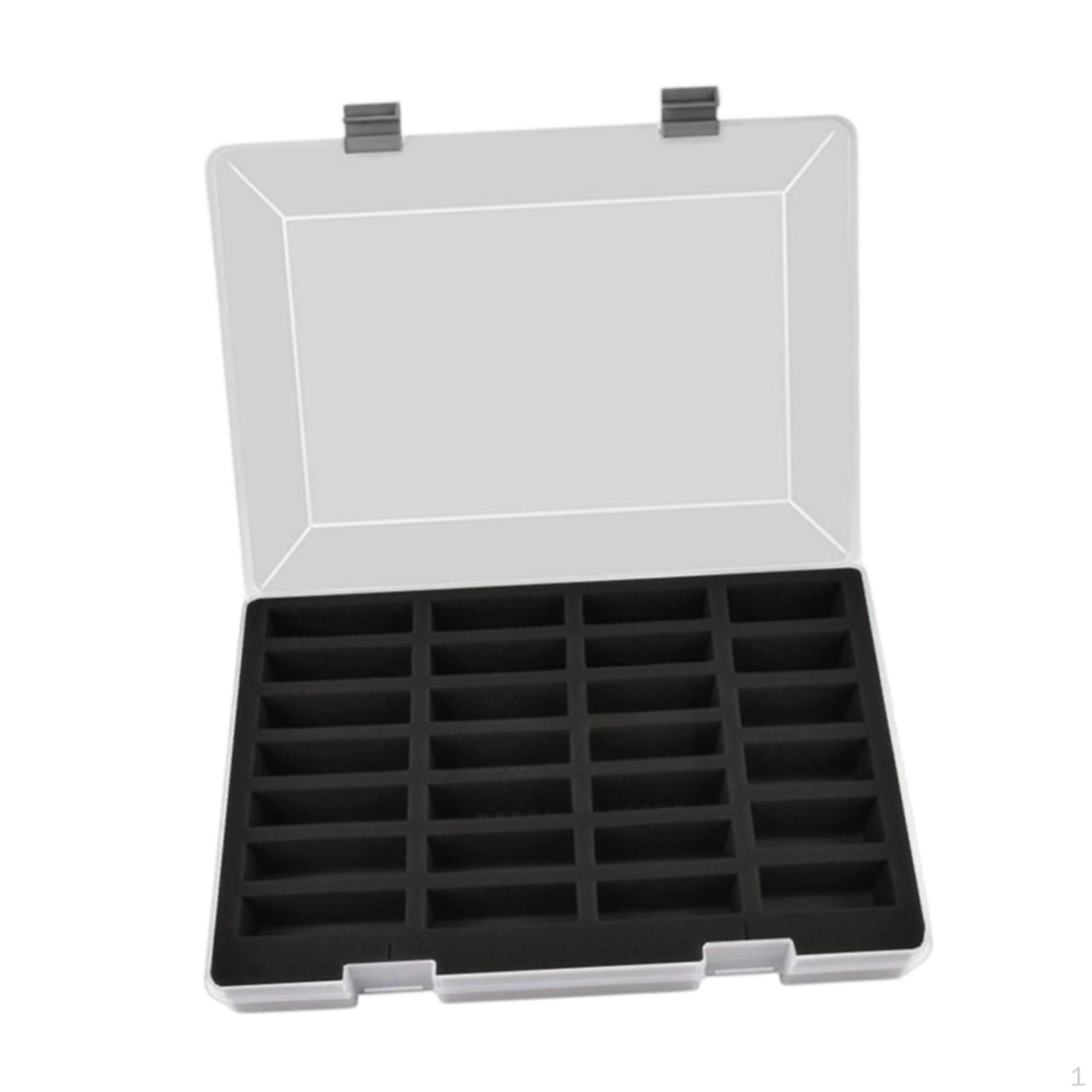 

1/64 Model Cars Storage Case Portable Multifunctional Dustproof Sturdy with 27 Compartments Toy Car синій