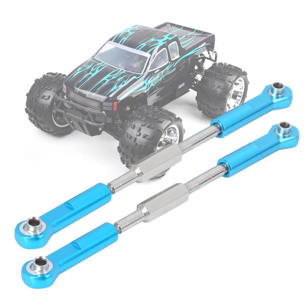 1 Pair Aluminum Alloy Metal Tie Rod RC Accessory Fit for HSP 94762 94763 1 8 RC Car Blue