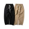 Men's Pants Autumn New Style Washed Pure Cotton Casual Pants with Drawstring Elastic Waist Versatile Loose Men's Trousers