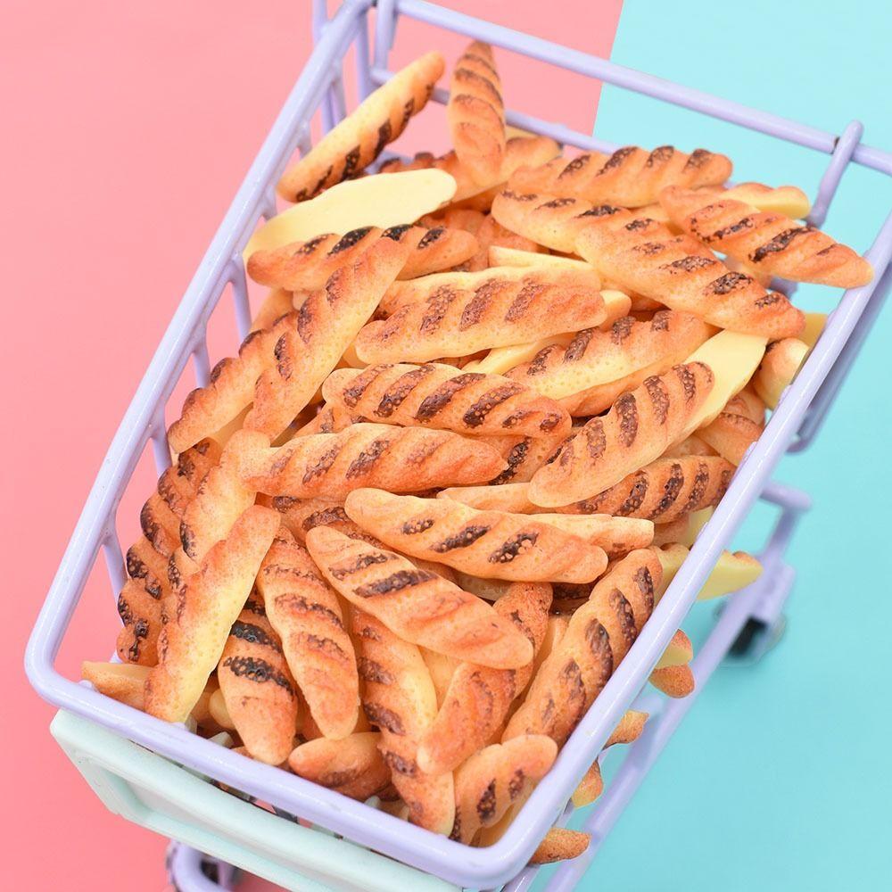 

10pcs Resin Artificial Mini Bread Funny Miniatures Food Fake Food Miniature Bread Decor Food Play