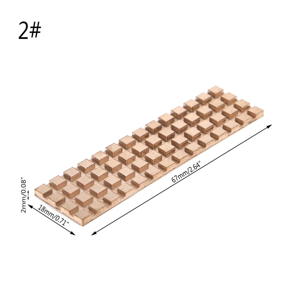 For M.2 NGFF Solid State Hard Drive Heatsink Ultra Thin Pure Copper Radiator Cooler for M2 NVME NGFF 2280 PCIE SSD 67x18