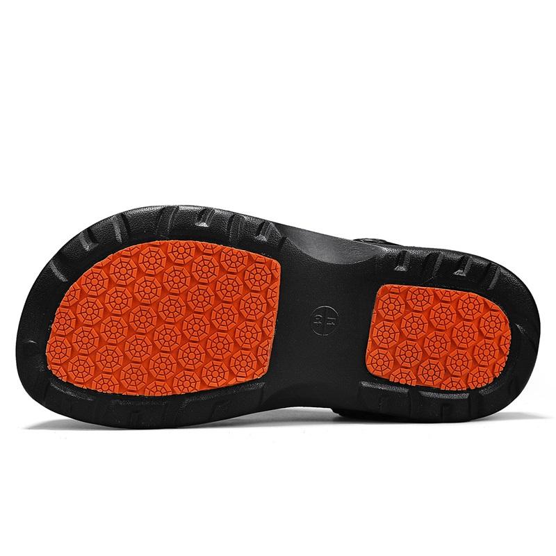 Mens Rubber Sandals Chef Shoes For Men Clogs Garden Shoes Restaurant Hotel Cooking Waterproof Anti-Skid Oil Resistant