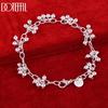 925 Sterling Silver Grape Bead Bracelet Fashion Wedding Gift Jewelry