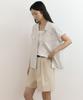 Lingseoul Cotton Double Pintuck Shorts-Beige