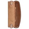 Coach Josie 18 Logo Buckle Closure Faux Leather And Cowhide Shoulder Crossbody Handbag Small Women handbag Gray-Brown CW412-SVPWH